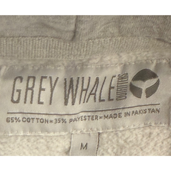 Jersey Shore Hoodie Unisex Gray Heavy Sweatshirt Embroidered Letters Size M - Picture 3 of 7